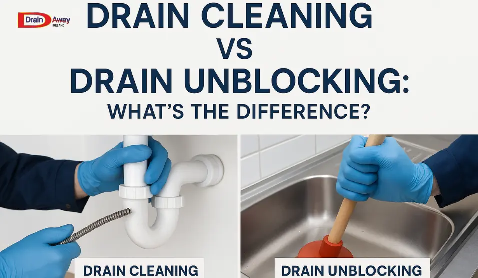 Drain Cleaning vs Drain Unblocking: What’s the Difference?