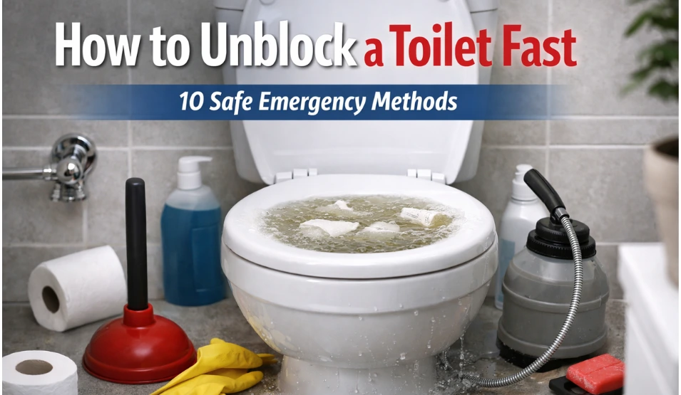 How to Unblock a Toilet Fast? 10 Methods That Actually Work in Emergencies