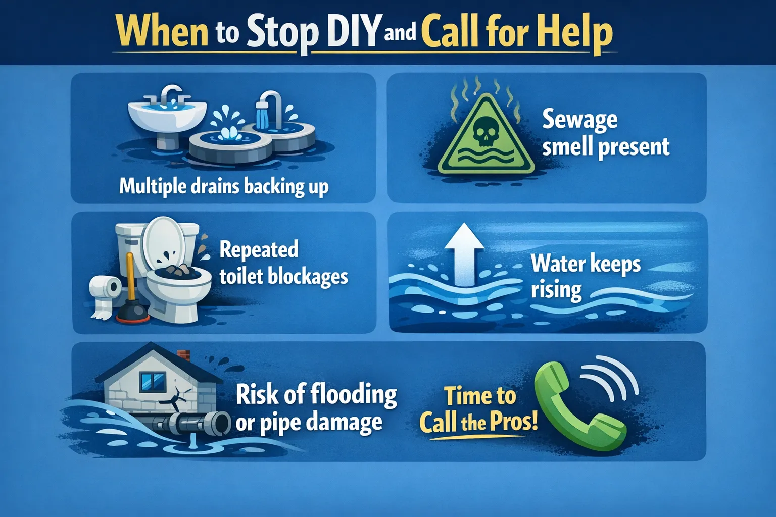 When to call a professional plumber